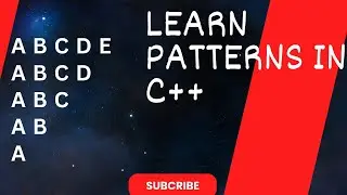 Lecture 9: Patterns in C++ || Learn Patterns   #coding #programminglanguage  #tutorial