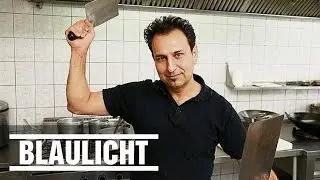 Imbiss-Mann vertreibt R&auml;uber mit Hackebeil - Asia / Axt / Hamburg