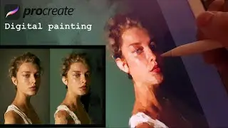 Timelapse Digital painting | Paint in Procreate | 01