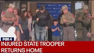 Navarro County DPS trooper goes home months after being hurt in crash