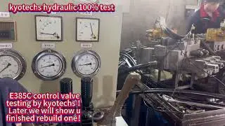kyotechs offer u E385C and E390D control valve,main pump ,swing motor for new and rebuild!