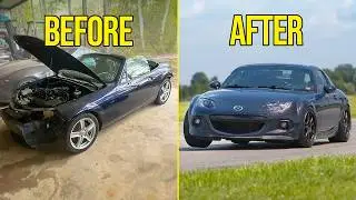 FULL BUILD - REBUILDING A CRASH DAMAGED MAZDA MIATA