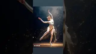 Enchanting Dance with Sparkling Trails ✨ | A Visual Art Journey #dance #aiart