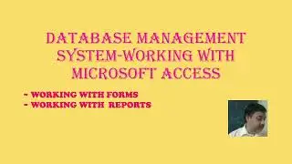 DATABASE WITH ACCESS FORMS AND REPORT 6 OF 1