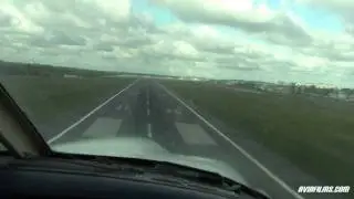 Piper 28 Arrow cockpit landing