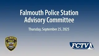 Community Outreach Forum - New Falmouth Police Station