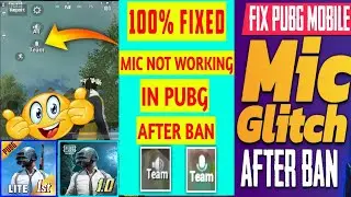 100% FIX PUBG MOBILE LITE MIC PROBLEM AFTER BAN MIC GLITCH IN PUBG LITE SOLVE MIC BUG NO VOICE FIX