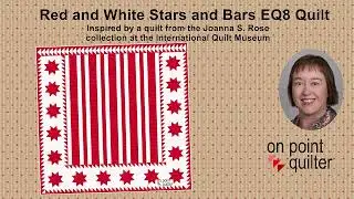 Red and White Stars and Bars Quilt an Electric Quilt 8 Tutorial