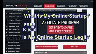 What Is My Online Startup?  Is My Online Startup LEGIT?