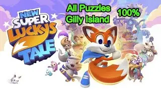 New Super Luckys Tale 100%, Gilly Island, All Puzzles