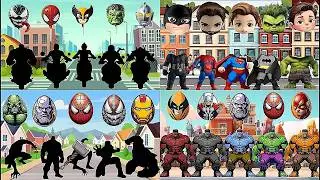TEBAK GAMBAR TOP SUPERHERO AVENGERS , MARVEL | WRONG HEAD VENOM,SPIDERMAN,WOLVERINE,HULK,ULTRAMAN