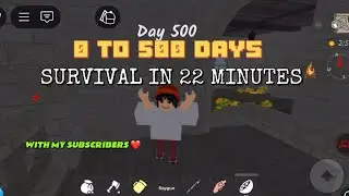 500 DAYS IN THE FOREST Survival Challenge: My Toughest Subscriber Quest/Milestones!