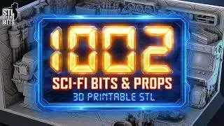 1002 SCI-FI Bits & Props - 3D Printable STL