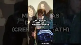 METALLICA&rsquo;S DEMO VS OFFICIAL RELEASE (CREEPING DEATH) #metal #metallica #rocknroll #rock