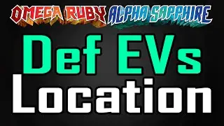 【Defense EV Training】 Defense EVs Horde Location ORAS