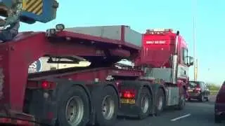 West of Scotland Scania R580 V8. Heavy Haulage, SCANIA V8 SOUND,