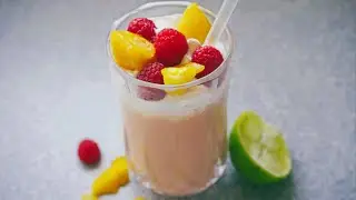 How To Make A Healthy Raspberry Mango Smoothie | Tasty
