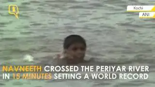 Visually Impaired Boy Swims Across a River and Sets a World Record