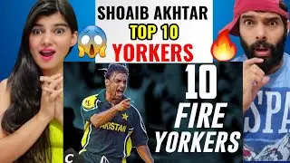 Top 10 Fire Yorkers by Shoaib Akhtar in Cricket History Ever | REACTION VIDEO !!