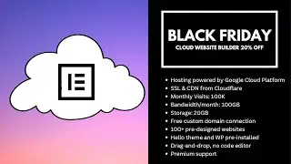 Elementor Pro Black Friday Offer  - Cloud Website Builder Recommended [Web Hosting Included] 🤩🤩