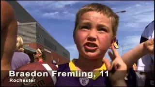 Vikings' Adrian Peterson at training camp