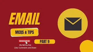 Email MCQs | Important Email Basics & Internet MCQs for Test Preparation | Part 9 mymcqs.net