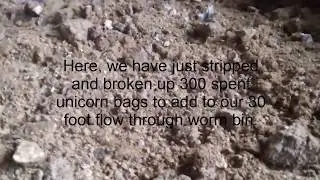 How we recycle our spent mushroom blocks.