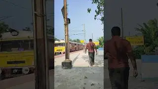 local train arriving at Balagarh #train #easternrailways #reels #railway #railtrack