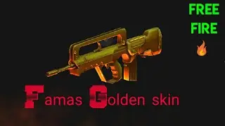 Famas Golden skin /Training kills /Free fire 🔥