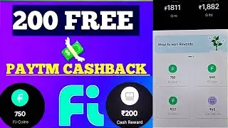 Fi Bug 200 Free Cashback 💸 2022 All User #fibank #paytm