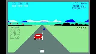 Speedway (Thomson MO/TO). Score: 293 #racinggames #thomson #arcadegaming #retrogame #gameplayvideo