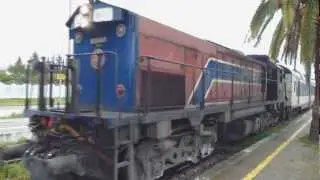 SNCFT Diesel 040-GT (EMD GT 18) leaving Bir Bouregba - Tunisia