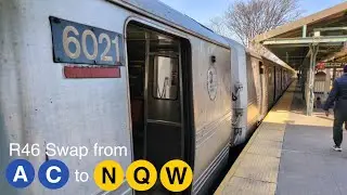 NYC Subway: R46s Re-assigned from Pitkin Yard to Coney Island Yard Operating on the N, Q and G Lines