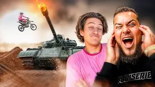 J'ESSAYE DE SAUTER LE TANK DE BOISERIE EN MOTO !! (En vrai c&rsquo;est fou.)