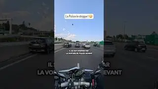 La Police le stoppe ! 😳 #moto #motard