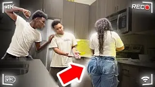 STARING AT LOADED GIRLFRIEND BOOTY PRANK