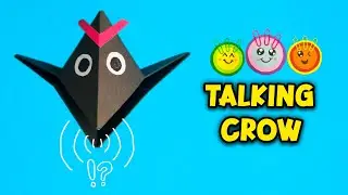 Easy Origami Talking Crow | Fun Paper Bird Tutorial