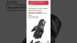 Motorhelmets Store Sale Joe Rocket Pro Street Leather Women's & Men's Street Bike Motorcycle Gloves
