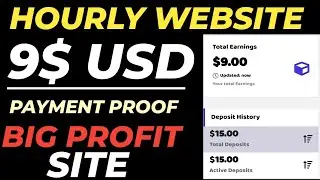 9$ USD Live Payment Proof / Big Profit Hourly Website 2021 / 100$ Per Month