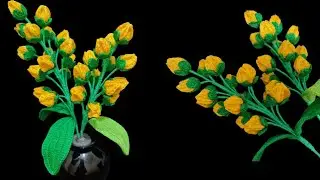 How to crochet Tristellateia/Australian Gold Vine Flower