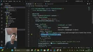 Menelaah/Mempelajari Baris Kode App Hello World Sederhana #flutter  #dart
