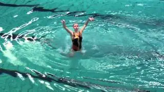 Technical routine Margot de Graaf NK 2012 Synchronised Swimming