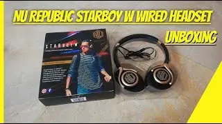 Nu Republic Starboy W Wired Headset Unboxing