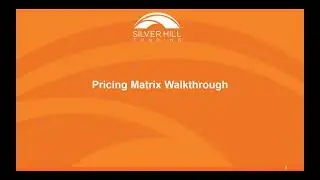 Rate Sheet Rundown: The Silver Hill Pricing Matrix Made Simple