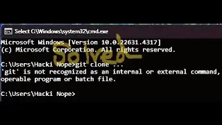 git is not recognized as an internal or external command |solved