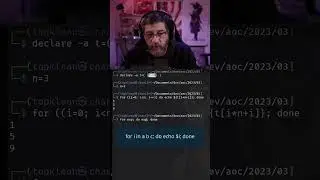 bash scrinting boucle for, syntaxe non document&eacute;e
