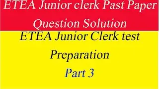 Past Paper Question ETEA Junior clerk|Most Important Question of ETEA Junior clerk test