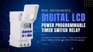 Real Instruments THC15A Din Rail Digital Programmable Timer Switch  | How To Set Wiring