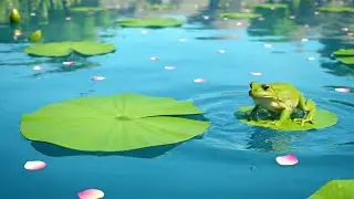 Um Pequeno Sapo Pulou no Desfile de Nenúfares | Rimas Infantis e Canções para Crianças