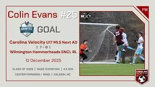 Colin Evans #25 Header Goal at NCFC College  U17
